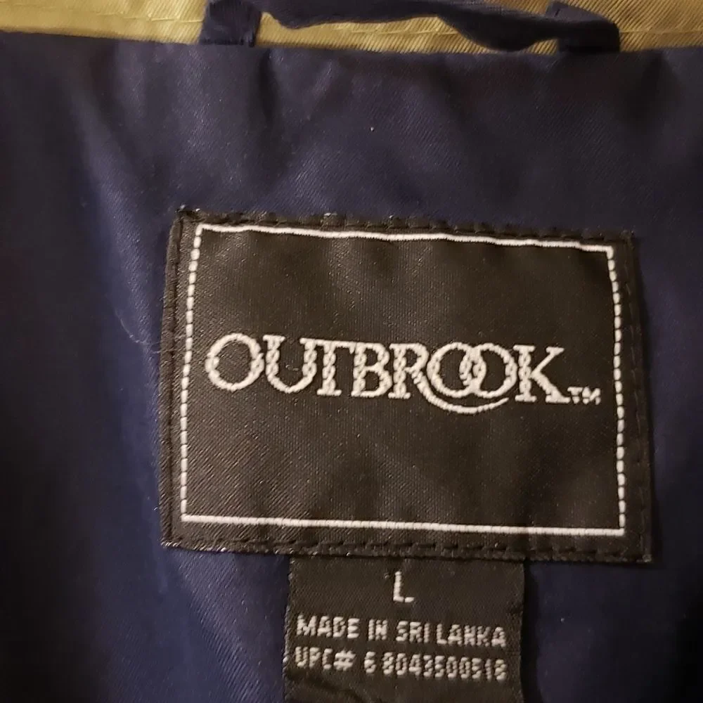 Outbrook spring/ fall Mens zipper front Jacket - Picture 3 of 5